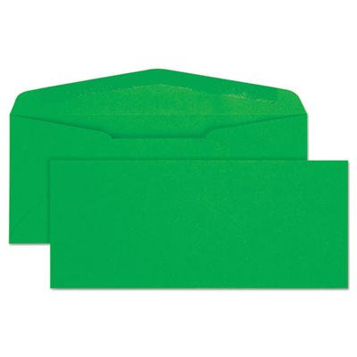 Colored Envelope, #10, 4 1 / 8 x 9 1 / 2, Green, 25 / Pack