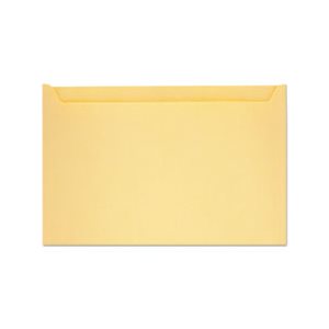 Paper File Jackets, 5" x 8 1 / 8", 28 lb Manila, Buff, 500 / Box