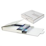 Corrugated CD / DVD Mailer, 5 3 / 4 x 5 3 / 4, White, Recycled