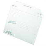 Antistatic Fiberboard Disk Mailer, 6 x 8 5 / 8, White, Recycled, 25 / Box