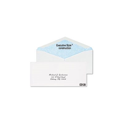 Gummed Seal Security Tint Business Envelope,#10, White,500 / Box