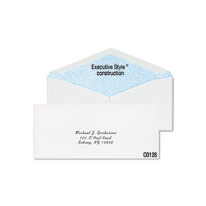 Gummed Seal Security Tint Business Envelope,#10, White,500 / Box