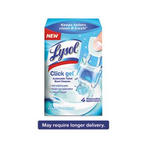 Click Gel Automatic Toilet Bowl Cleaner, Ocean Fresh, 0.17 oz, 4 / Box