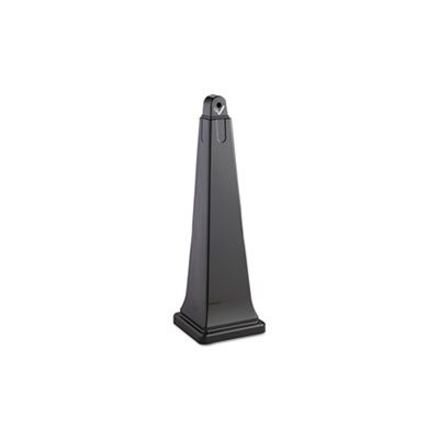 GroundsKeeper Cigarette Waste Collector, Pyramid, Plastic / Steel, Black