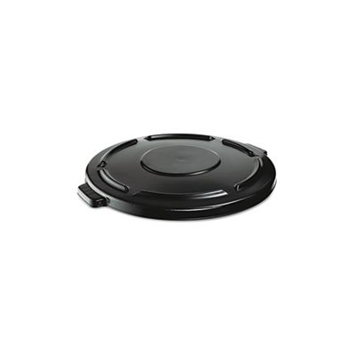 Vented Round Brute Lid, 24 1 / 2 x 1 1 / 2, Black