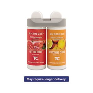 Microburst Duet Refills, Cotton Berry / Refreshing Citrus, 3oz, 4 / Carton