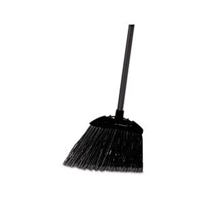 Lobby Pro Broom, Poly Bristles, 35" Metal Handle, Black