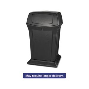 Ranger Fire-Safe Container, Square, Structural Foam, 45 gal, Black