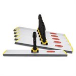 HYGEN Quick Connect S-S Frame, Squeegee, 24w x 4 1 / 2d, Aluminum, Yellow
