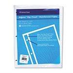 Rip Proof Reinforced Filler Paper, Ruled, 20 lb, Letter, White, 100 Sheets / PK