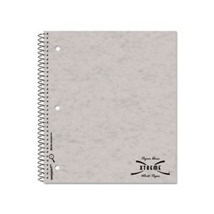 Subject Wirebound Notebook, College / Margin Rule, 11 x 8 7 / 8, White, 80 Sheets