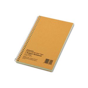 WIRE NOTEBOOK, NARROW RULE, 7 3 / 4 X 5, GREEN, 80 SHTS