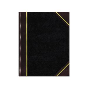 Texthide Record Book, Black / Burgundy, 300 Green Pages, 10 3 / 8 x 8 3 / 8