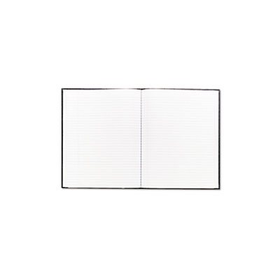 Large Executive Notebook w / Cover, 10 3 / 4 x 8 1 / 2, Letter, Black Cover, 75 Sheets