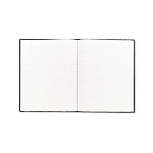 Large Executive Notebook w / Cover, 10 3 / 4 x 8 1 / 2, Letter, Black Cover, 75 Sheets