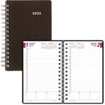 DuraFlex Daily Planner, 5 x 8, Black 2024