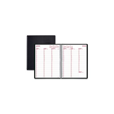 DuraFlex Weekly Planner, 8 1 / 2 x 11, Black 2024