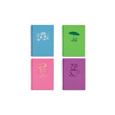 Lifenotes Notebook, College Rule, 7 x 5, 80 Sheets, , Assorted Covers, 4  / Pack