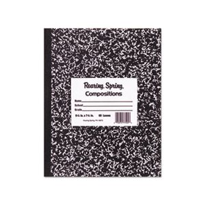 Marble Cover Composition Book, Wide Rule, 9 3 / 4 x 7 1 / 2, 60 Pages