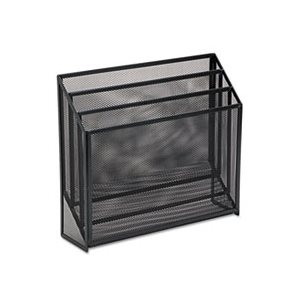 Mesh Three-Tier Organizer, 12 3 / 4 x 3 1 / 2 x 11 1 / 2, Black