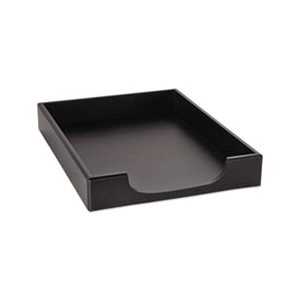 Wood Tones Letter Desk Tray, Wood, Black