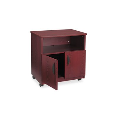 Laminate Machine Stand w / Open Compartment, 28w x 19-3 / 4d x 30-1 / 2h, Mahogany