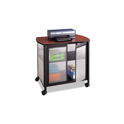 Impromptu Deluxe Machine Stand w / Doors, 34-3 / 4 x 25-1 / 2 x 30-3 / 4, Black / Cherry