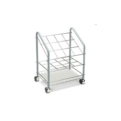 Wire Roll / File, 12 Compartments, 18w x 12-3 / 4d x 24-1 / 2h, Gray