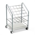 Wire Roll / File, 20 Compartments, 18w x 12-3 / 4d x 24-1 / 2h, Gray