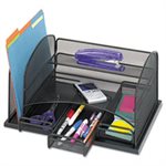 Three Drawer Organizer, Steel, 16 x 11 1 / 2 x 8 1 / 4, Black