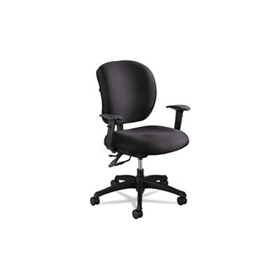 Alday Series Intensive Use Chair, 100% Polyester Back / 100% Polyester Seat, Black