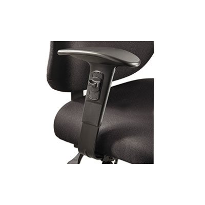 Height / Width-Adjustable T-Pad Arms for Alday 24 / 7 Task Chair, Black, 1 Pair