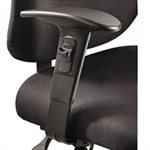 Height / Width-Adjustable T-Pad Arms for Alday 24 / 7 Task Chair, Black, 1 Pair