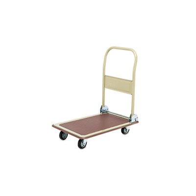 FoldAway Platform Trucks, 700lb, 18 1 / 2" x 28 1 / 2" x 32", Tropic Sand / Brown