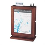 Customizable Wood Suggestion Box, 10 1 / 2 x 5 3 / 4 x 14 1 / 2, Mahogany