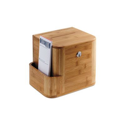 Bamboo Suggestion Box, 10 x 8 x 14, Natural