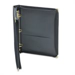 Classic Collection Zippered Ring Binder, 11 x 8 1 / 2, 1 1 / 2" Cap, Black