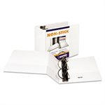 Nonstick D-Ring View Binder, 11 x 8-1 / 2, 5" Capacity, White