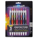 Signo 207 Retractable Gel Pen, Assorted Ink, 0.7mm, 8 / Set