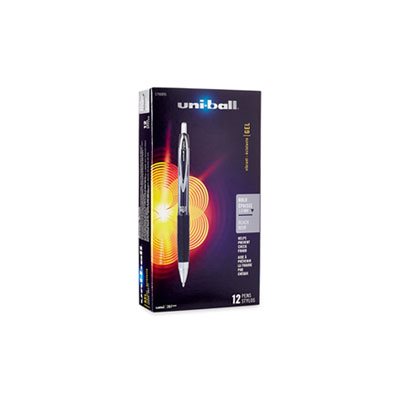 Signo 207 Retractable Gel Pen, Black Ink, 1mm, Dozen