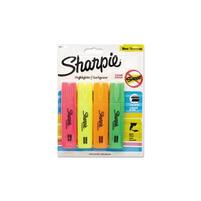 Blade Tip Highlighter, Assorted, 4 / Pack