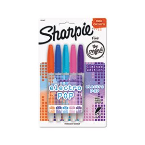 MARKER, SHARPIE FINE ASSORTED ELECTRO 5 / PK