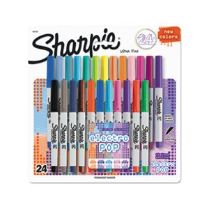 Ultra Fine Electro Pop Marker, Assorted Colors, 24 / Set