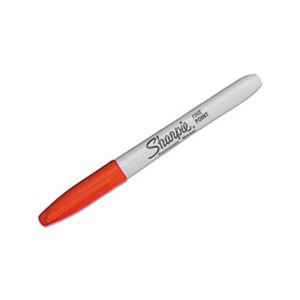 Super Permanent Markers, Fine Point, Red, Dozen