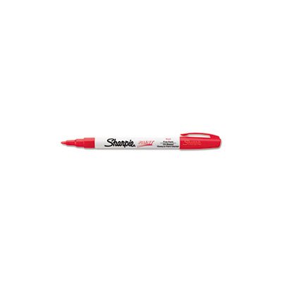 Permanent Paint Marker, Fine Point, Red