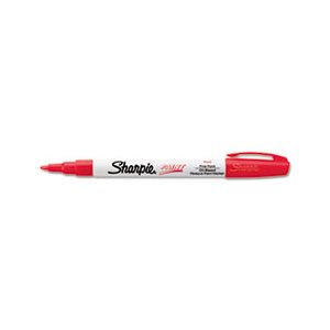 Permanent Paint Marker, Fine Point, Red