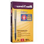 Deluxe Roller Ball Stick Waterproof Pen, Red Ink, Micro, Dozen