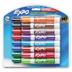 Low Odor Dry Erase Marker, Chisel Tip, Assorted, 16 / Set