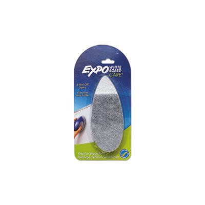 Dry Erase Precision Point Eraser Refill Pad, Felt, 9 3 / 4w x 3 1 / 4d
