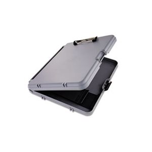 WorkMate Storage Clipboard, 1 / 2" Capacity, Holds 8 1 / 2w x 12h, Charcoal / Gray